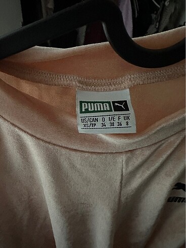 Puma puma kadife capraz bel detayli ust