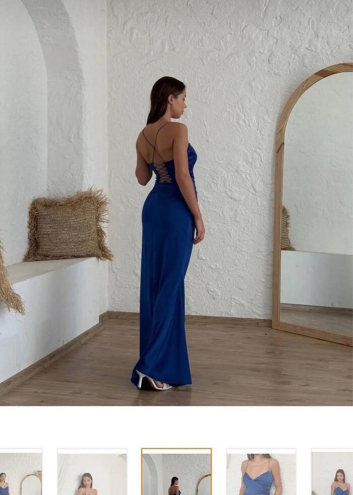 Yırtmaçlı Uzun Elbise - Görsel 2