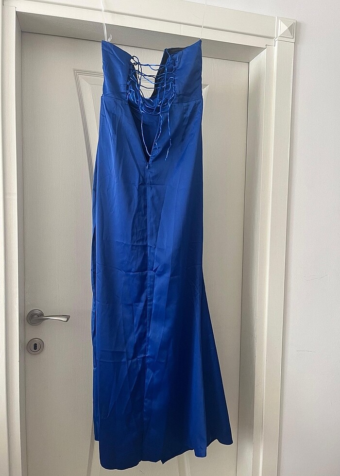 Yırtmaçlı Uzun Elbise - Görsel 4