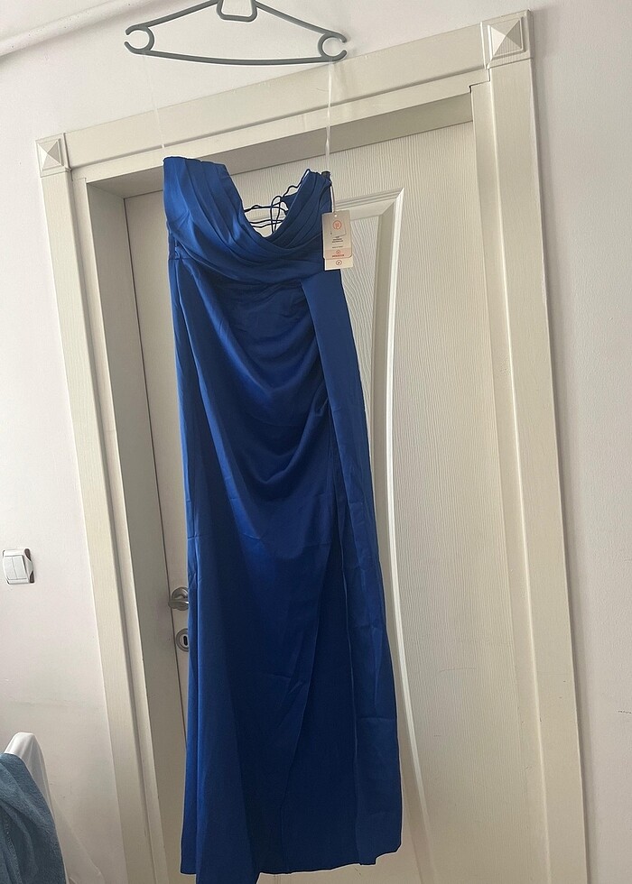 Yırtmaçlı Uzun Elbise - Görsel 5