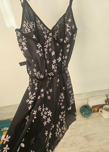 Çiçek Desenli pilaj elbisesi - Görsel 2