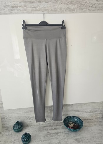 Oysho Gri Kadın Midi Spor Tayt