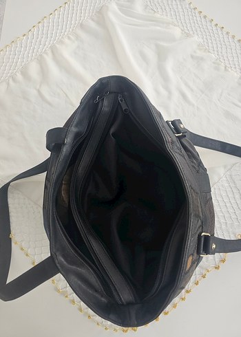 Kahverengi Deri Kadın Tote Çanta - Görsel 14