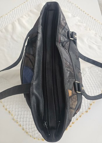 Kahverengi Deri Kadın Tote Çanta - Görsel 12