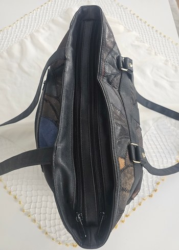 Kahverengi Deri Kadın Tote Çanta - Görsel 7