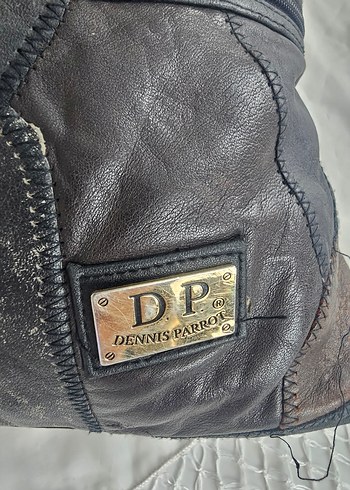 Kahverengi Bağlama Desenli Deri Kadın Tote Çanta - Görsel 3