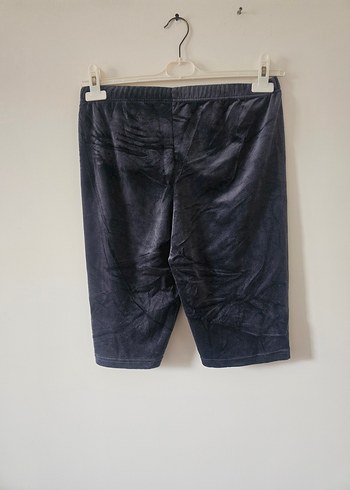 Gri Kadın Bermuda Şort Rahat Kesim - Görsel 9