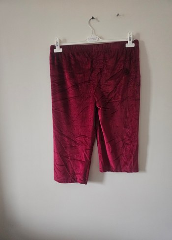 kırmızı kadife şort bermuda - Görsel 4