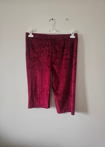 kırmızı kadife şort bermuda - Görsel 9