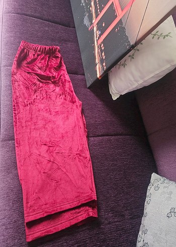 kırmızı kadife şort bermuda - Görsel 7