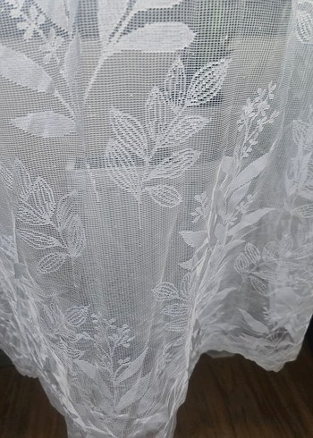 İşlemeli Beyaz Bohem Perde - Görsel 10