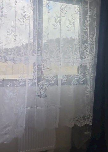 İşlemeli Beyaz Bohem Perde - Görsel 4