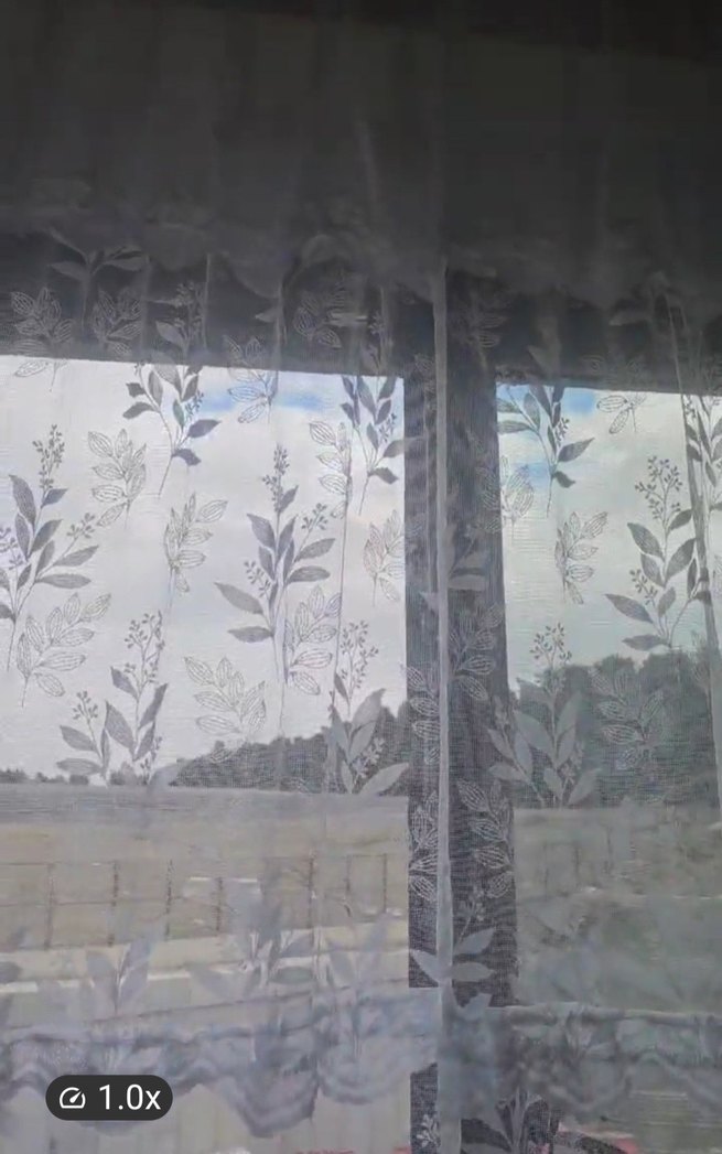 İşlemeli Beyaz Bohem Perde - Görsel 3