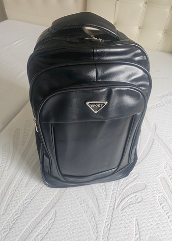 Siyah Deri Spor Sırt Çantası - Görsel 19