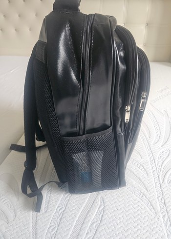 Siyah Deri Spor Sırt Çantası - Görsel 8