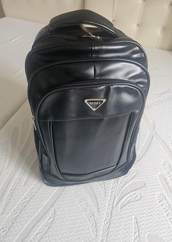 Siyah Deri Spor Sırt Çantası - Görsel 10