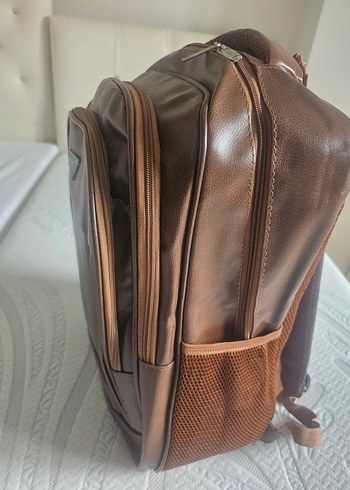 Kahverengi Tokalı Erkek Sırt Çantası - Görsel 5
