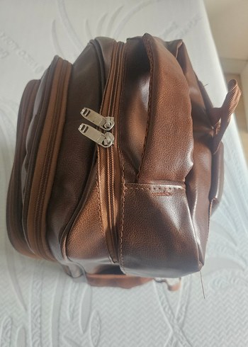 Kahverengi Tokalı Erkek Sırt Çantası - Görsel 3