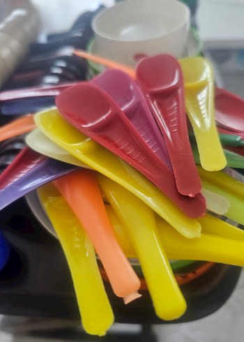 Renkli Plastik Mutfak Ölçü Kaşıkları Seti - Görsel 8