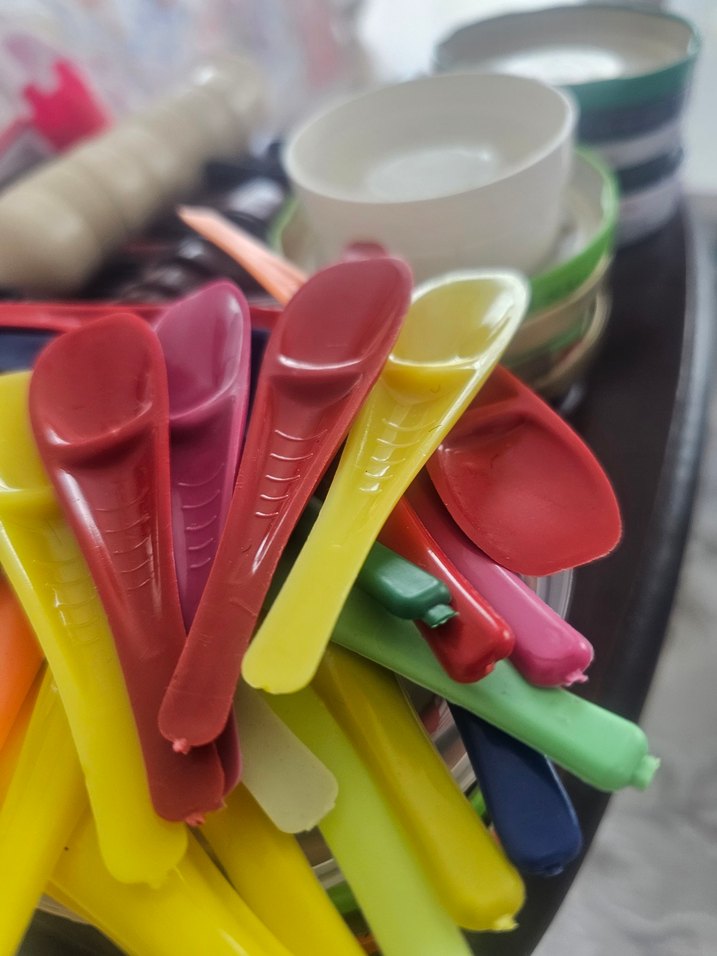 Renkli Plastik Mutfak Ölçü Kaşıkları Seti - Görsel 3