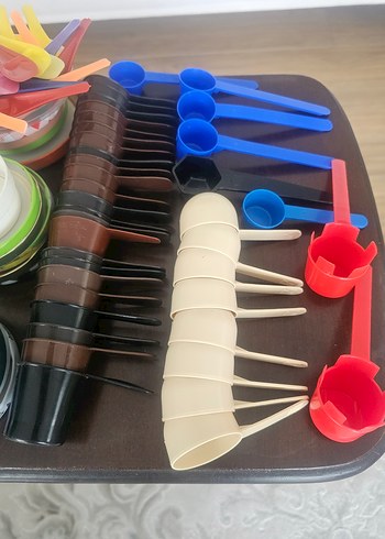 Renkli Plastik Mutfak Ölçü Kaşıkları Seti - Görsel 16