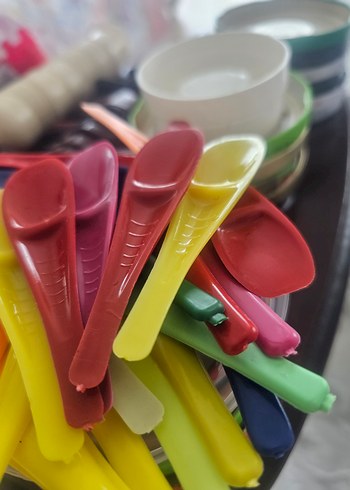 Renkli Plastik Mutfak Ölçü Kaşıkları Seti - Görsel 17