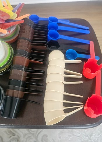 Renkli Plastik Mutfak Ölçü Kaşıkları Seti - Görsel 4