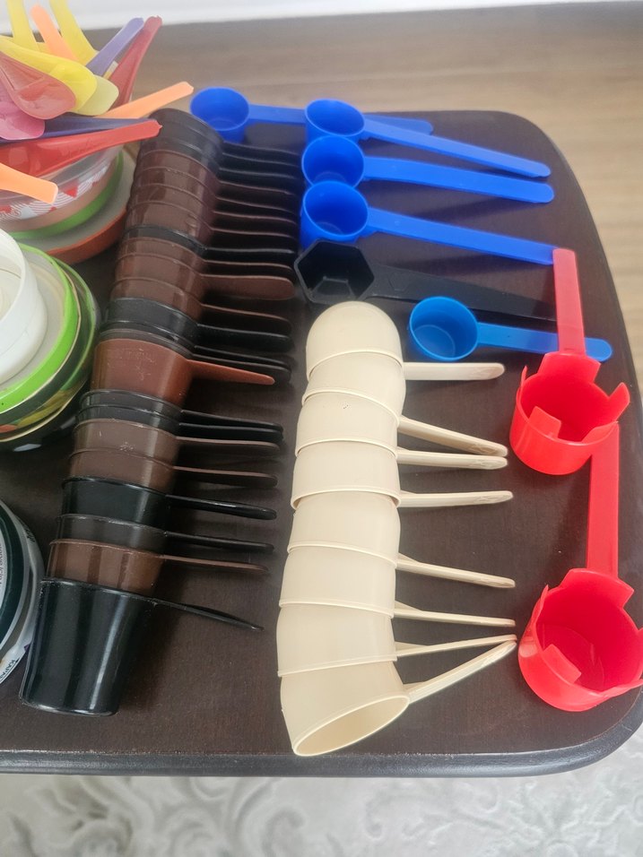 Renkli Plastik Mutfak Ölçü Kaşıkları Seti - Görsel 4