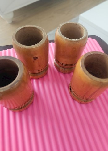 Renkli Desenli Ahşap baharat takımı - Görsel 3