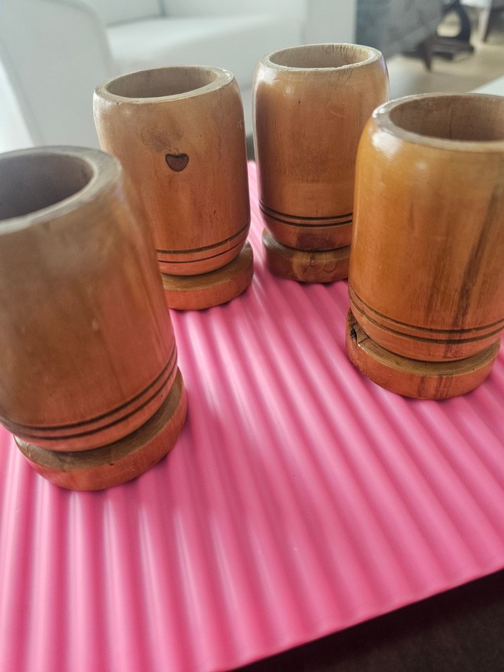 Renkli Desenli Ahşap baharat takımı - Görsel 4