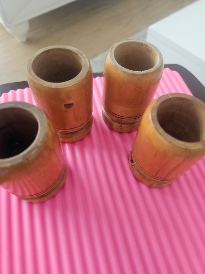 Renkli Desenli Ahşap baharat takımı - Görsel 3