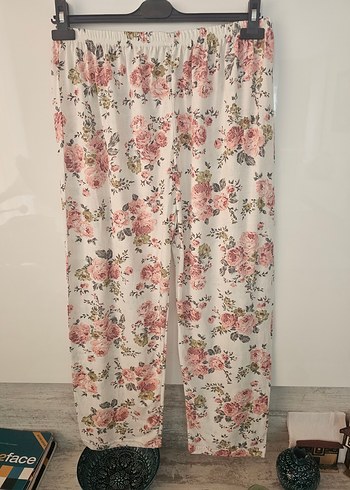 xxl Beden battal boy l Detaylı Bohem Çiçekli Kadın pijama alti