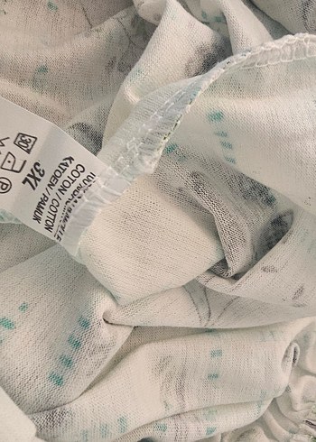 universal Beden Bohem Desenli Geniş Kesim Kadın pijama alti battal boy