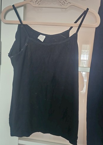 Siyah Pamuklu Mini Hamile Şortu - Görsel 6