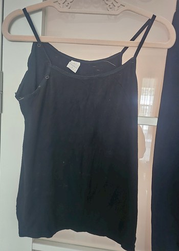 Siyah Pamuklu Mini Hamile Şortu - Görsel 5