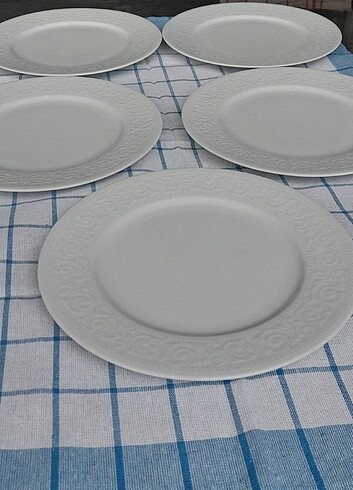 5 adet kütahya porselen servis tabağı 