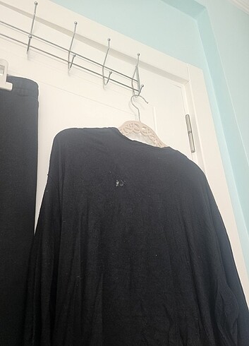 Lcwaikiki pijama ve penye üst siyah - Görsel 5