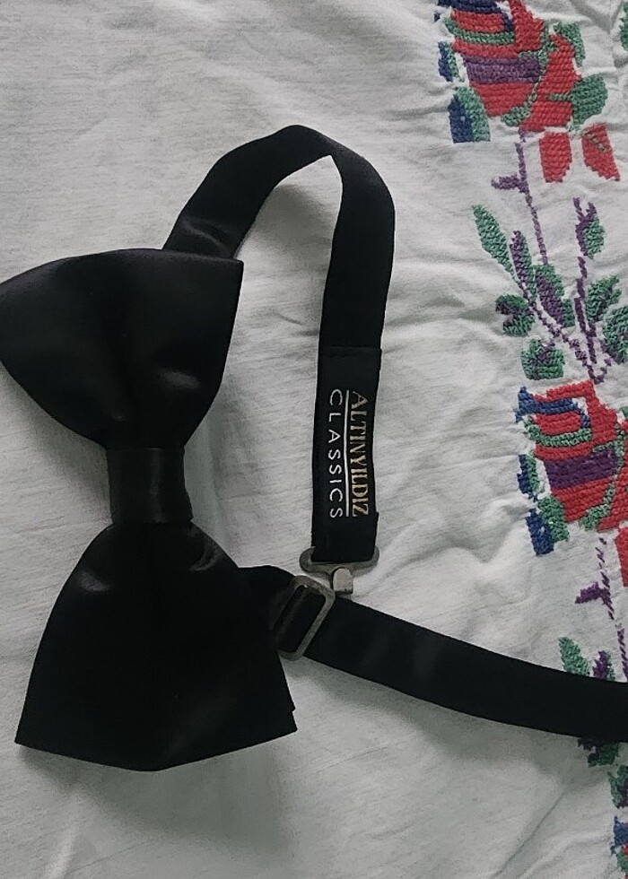 Altın yıldız klasik  papyon  yeni - Görsel 2