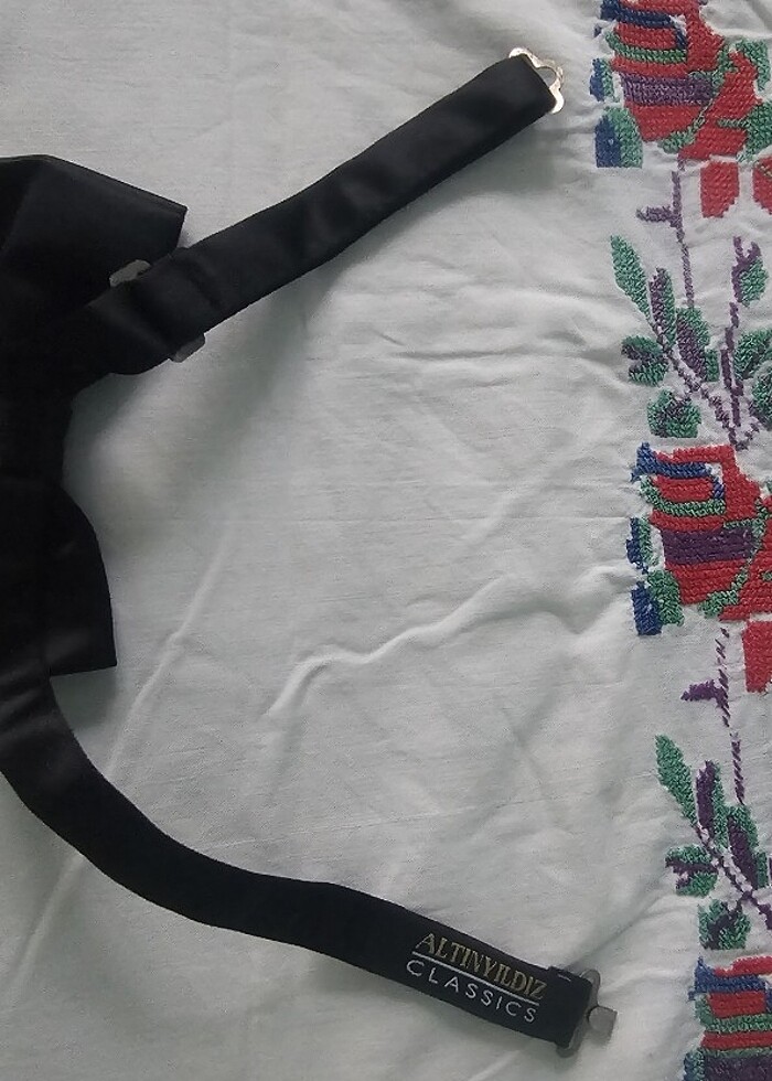 Altın yıldız klasik  papyon  yeni - Görsel 5