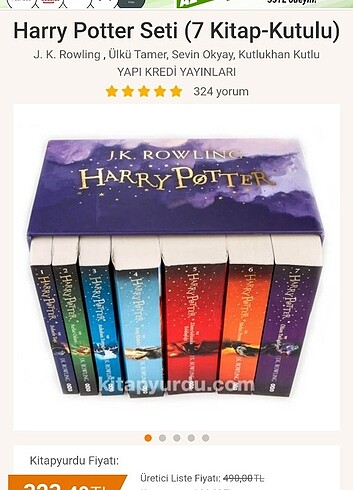 Harry Potter Özel Kutulu Kitap Seti 