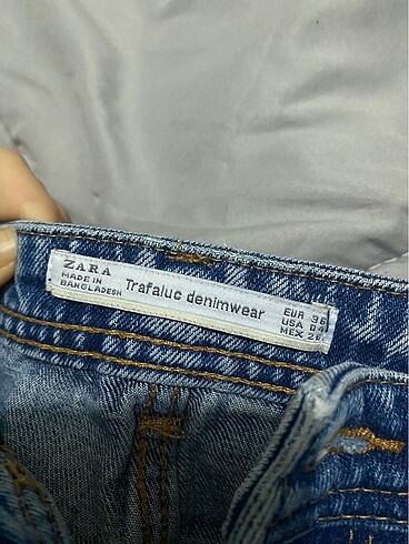 36 Beden zara kullanilmamis jean