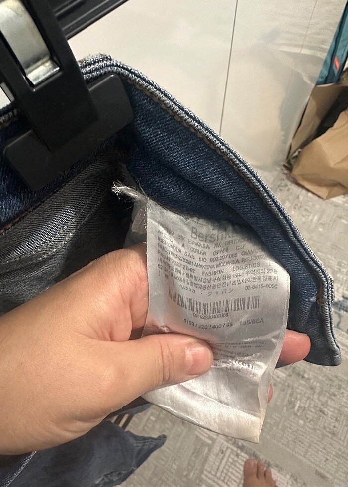 BERSHKA yüksek bel jean - Görsel 4