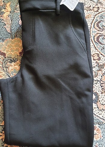 Siyah Kadın Kumaş Pantolon - Görsel 2