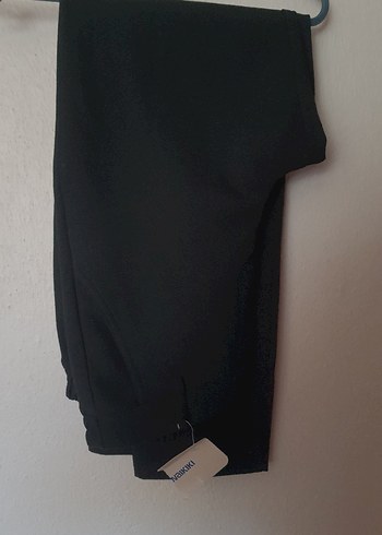 Siyah Kadın Kumaş Pantolon - Görsel 4