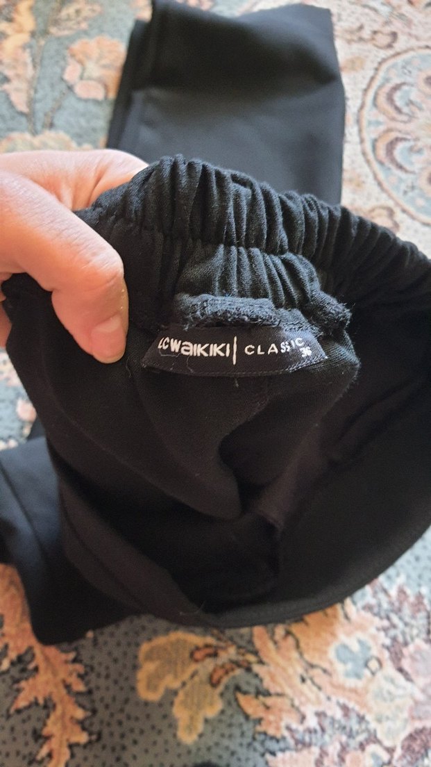 Siyah Kadın Kumaş Pantolon - Görsel 3