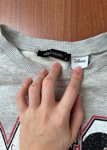 Gri Mickey Baskılı Sweatshirt - Görsel 3