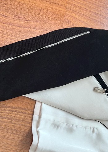 Zarif Siyah Beyaz Kadın Ceket - Görsel 5