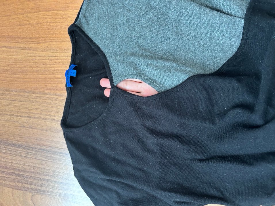 Siyah Uzun Kollu kazak - Görsel 3