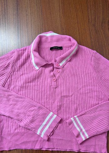 Pembe kısa kazak - Görsel 3