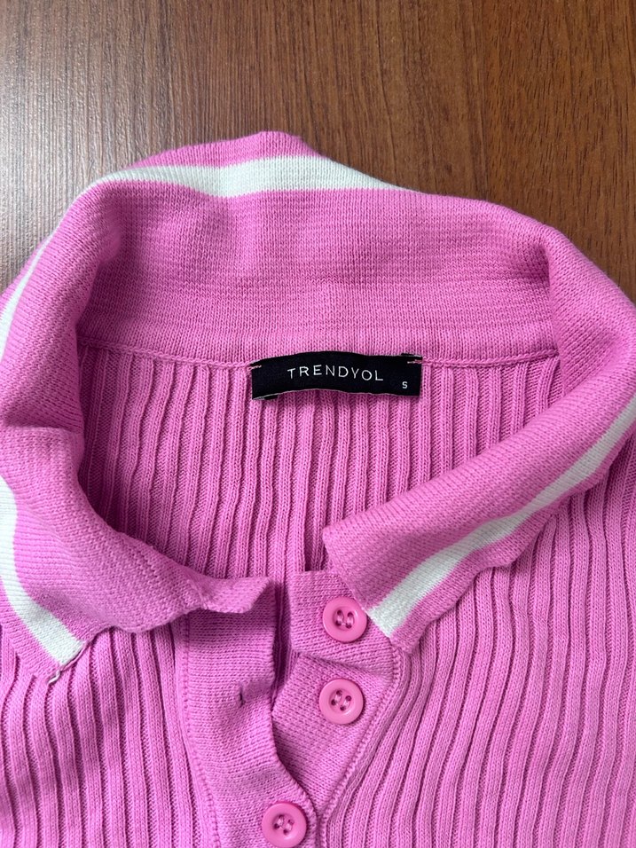 Pembe kısa kazak - Görsel 2